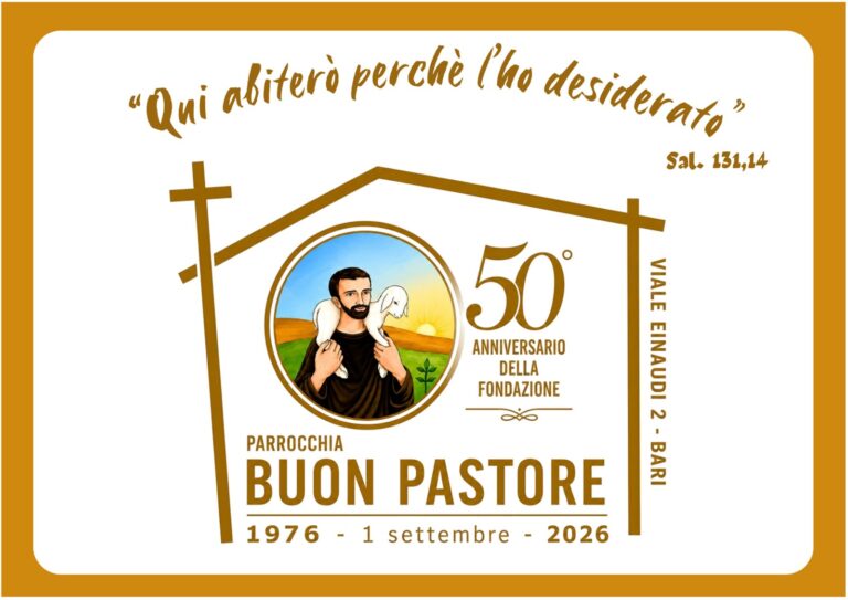 Logo del 50° dalla fondazione della Chiesa Buon Pastore, 1976 – 1 settembre – 2026
